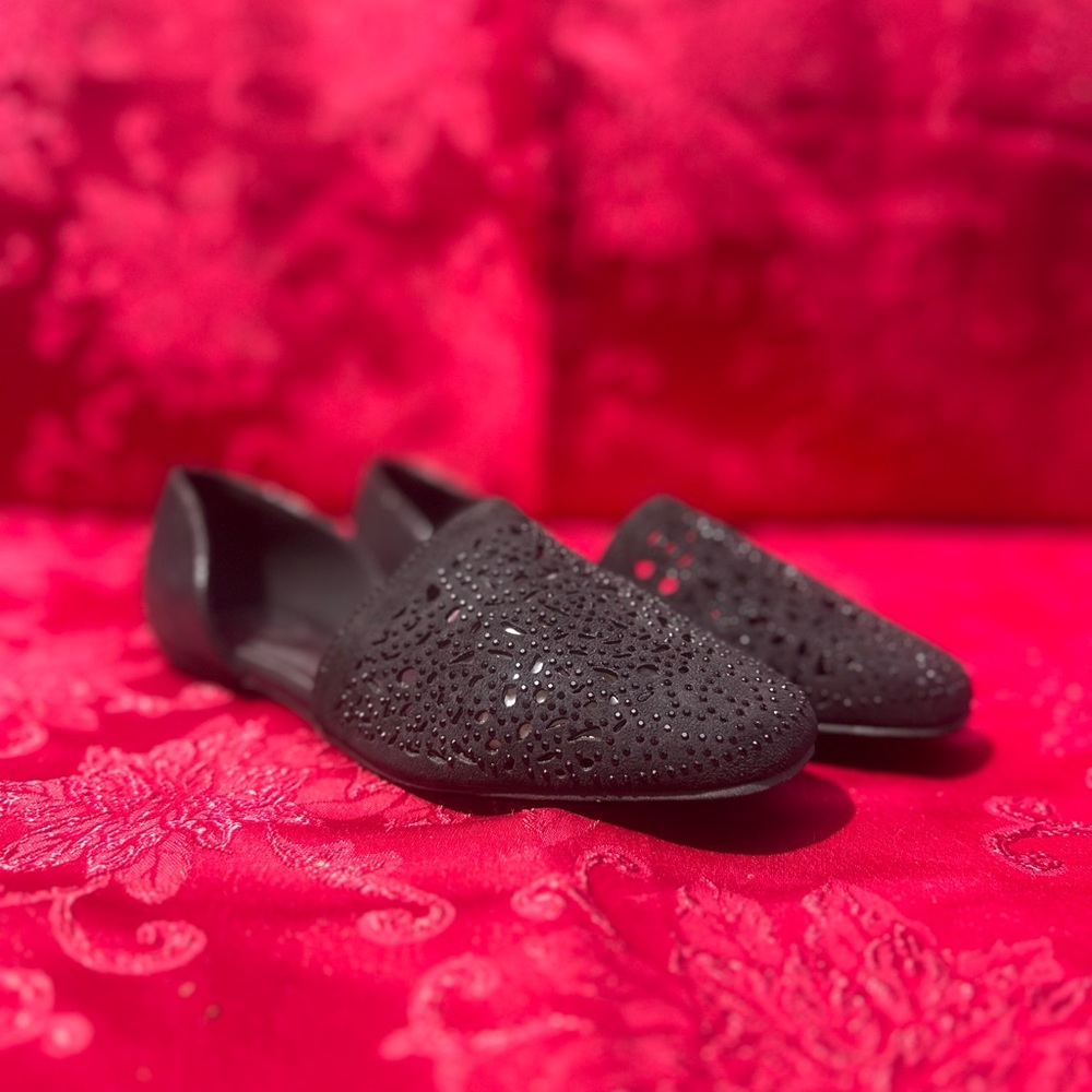Sparkly Black Women's Flats